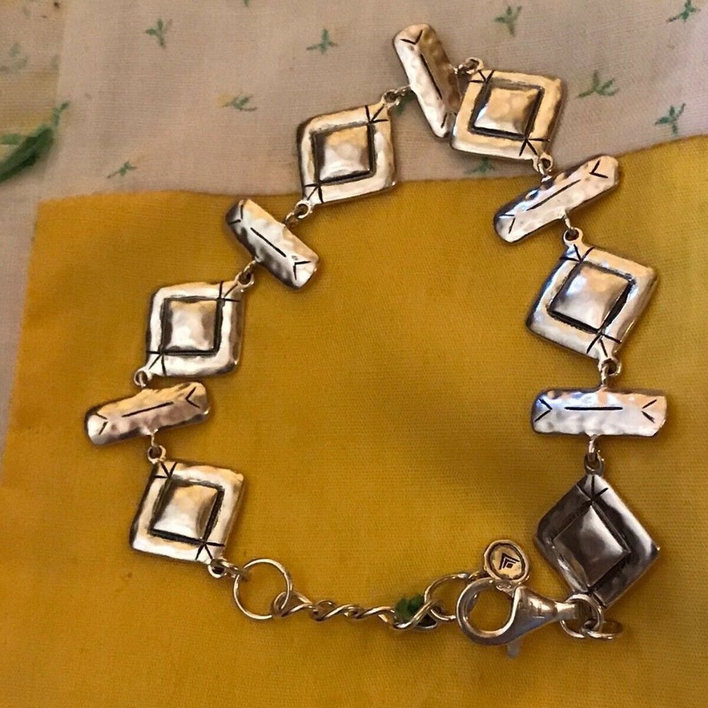 Silpada Silver Geometric Bracelet